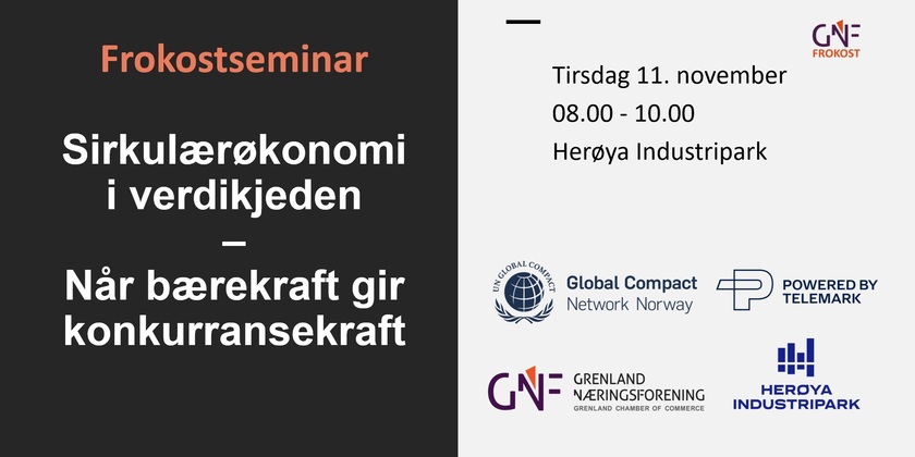 Frokostseminar: Sirkulærøkonomi i verdikjeden – når bærekraft gir konkurransekraft